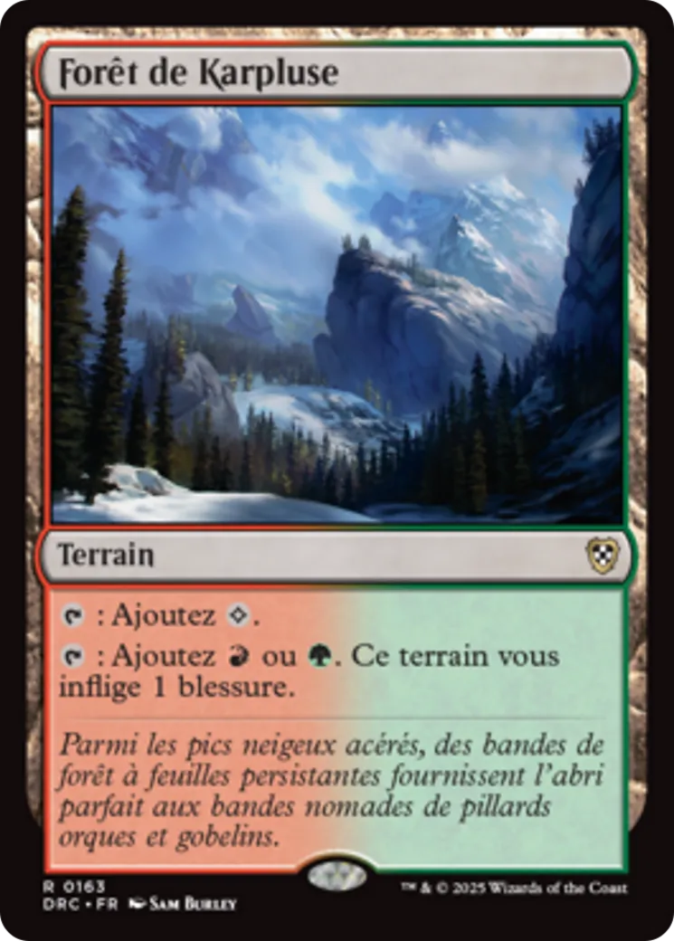 Forêt de Karpluse — Aetherdrift Commander — Magic: The Gathering