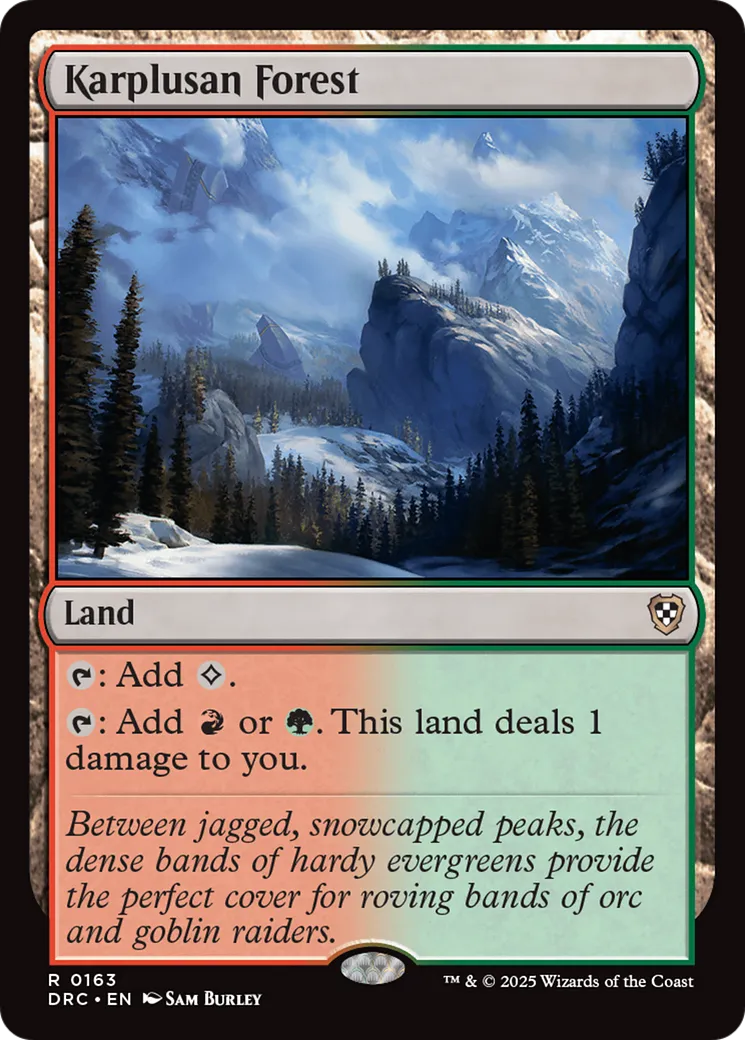 Karplusan Forest — Aetherdrift Commander — Magic: The Gathering