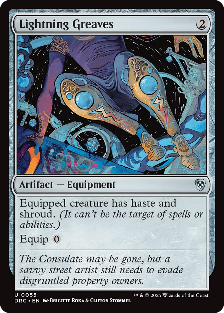 Lightning Greaves — Aetherdrift Commander — Magic: The Gathering