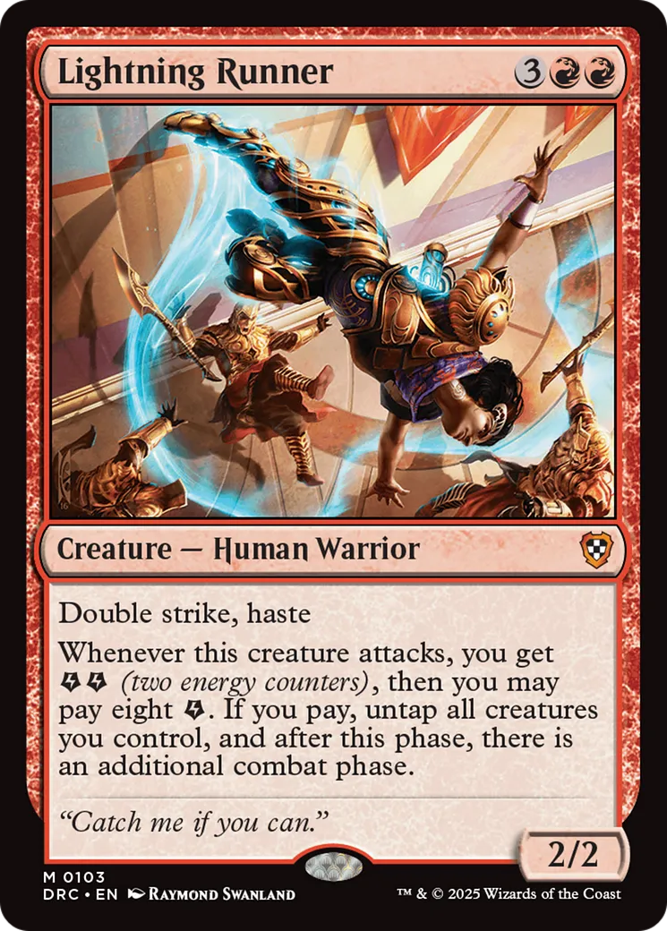 Coureuse d'éclairs — Aetherdrift Commander — Magic: The Gathering