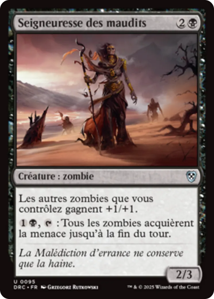 Seigneuresse des maudits — Aetherdrift Commander — Magic: The Gathering