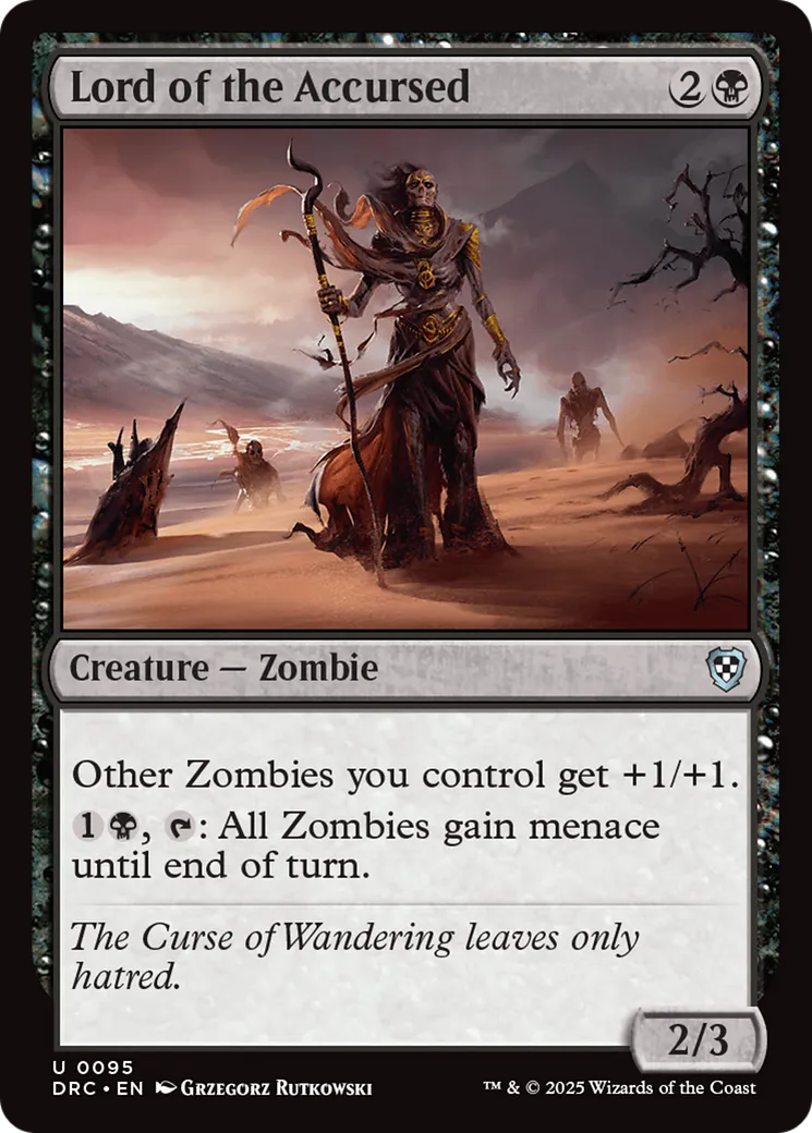 Lord of the Accursed from Aetherdrift Commander - Magic: The Gathering