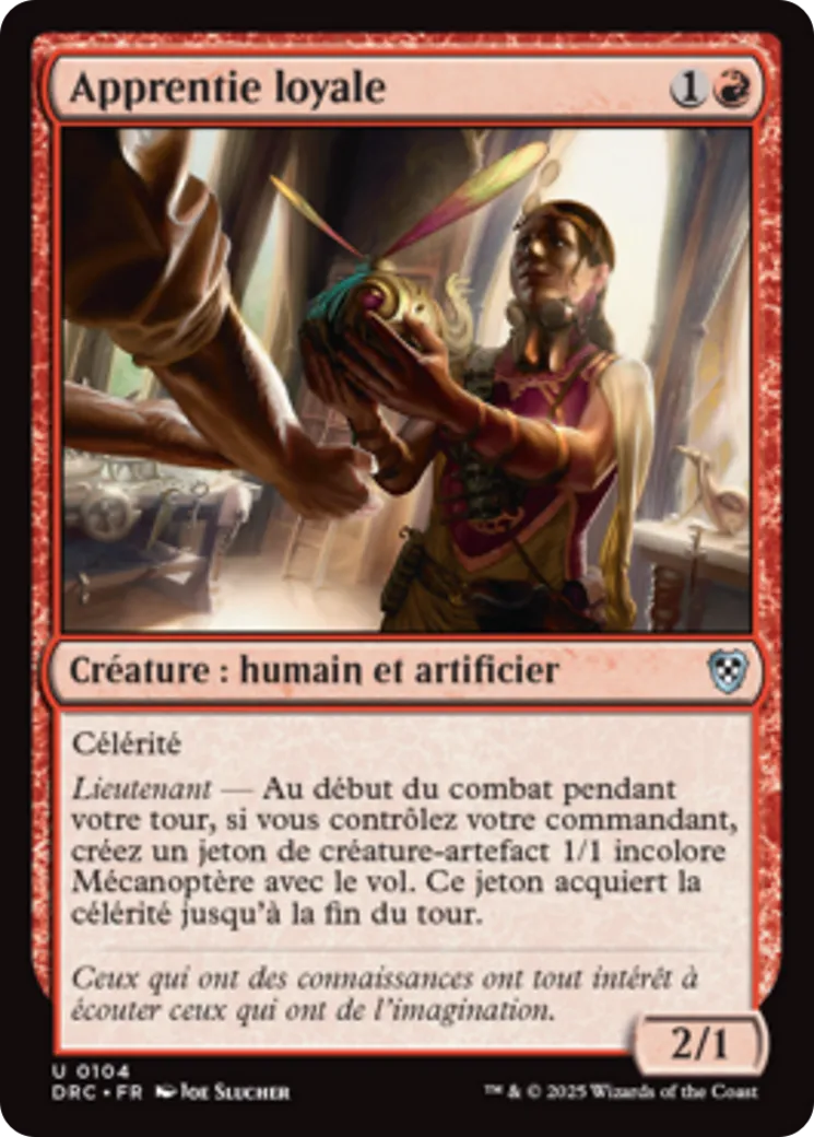 Apprentie loyale — Aetherdrift Commander — Magic: The Gathering