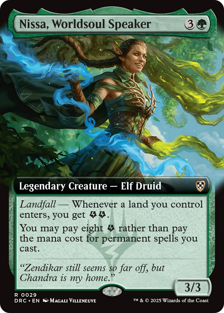 Nissa, Worldsoul Speaker from Aetherdrift Commander - Magic: The Gathering