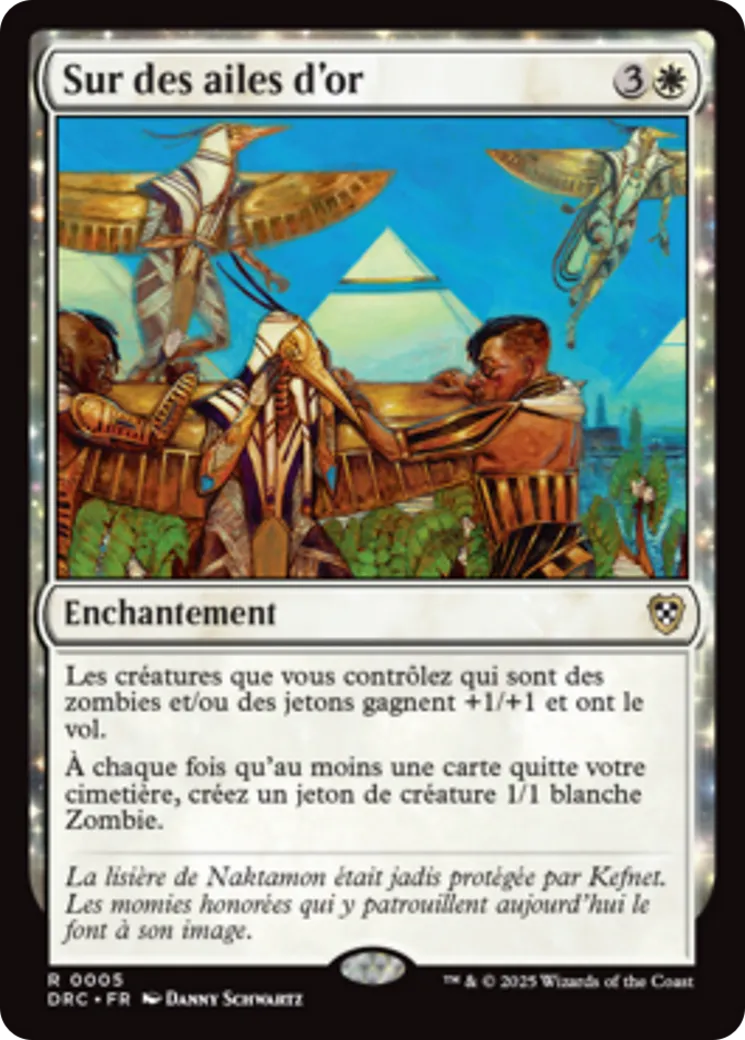 Sur des ailes d'or — Aetherdrift Commander — Magic: The Gathering