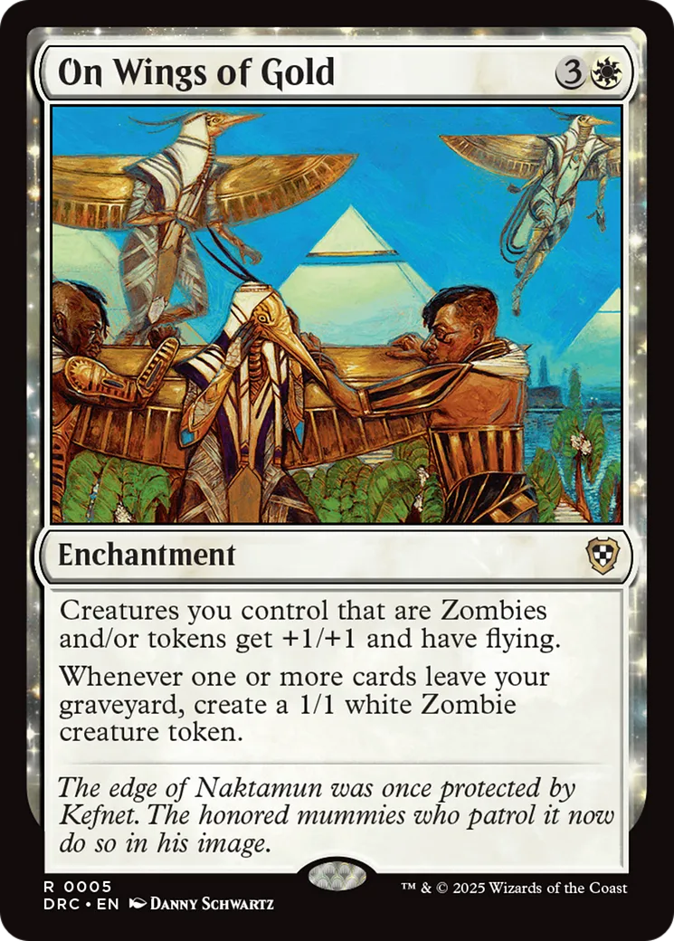 Sur des ailes d'or — Aetherdrift Commander — Magic: The Gathering