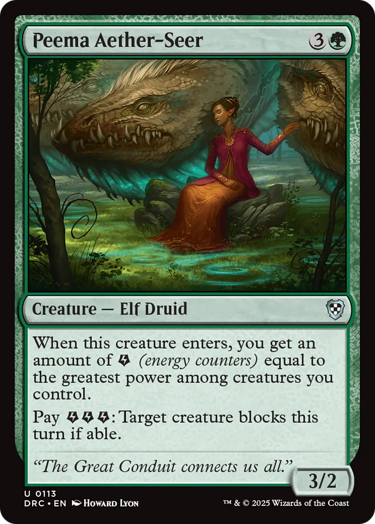 Peema Aether-Seer — Aetherdrift Commander — Magic: The Gathering