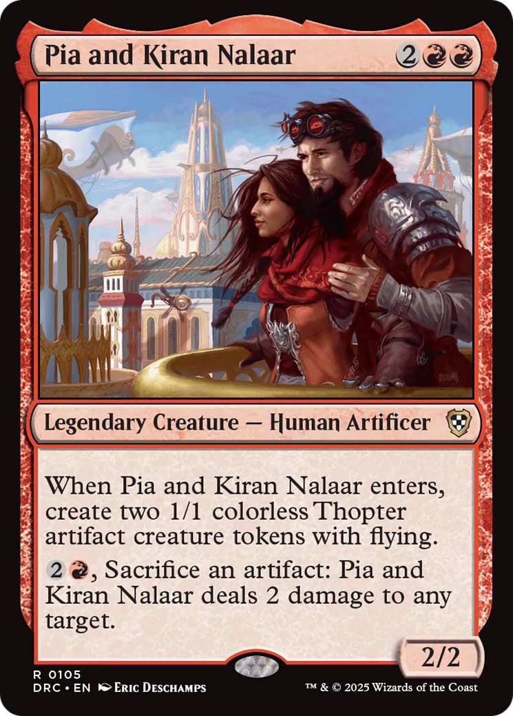 Pia et Kiran Nalaàr — Aetherdrift Commander — Magic: The Gathering