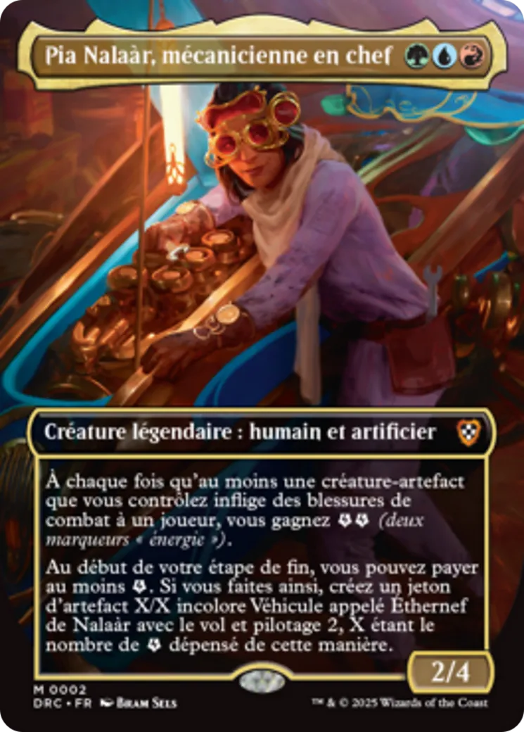 Pia Nalaàr, mécanicienne en chef — Aetherdrift Commander — Magic: The Gathering