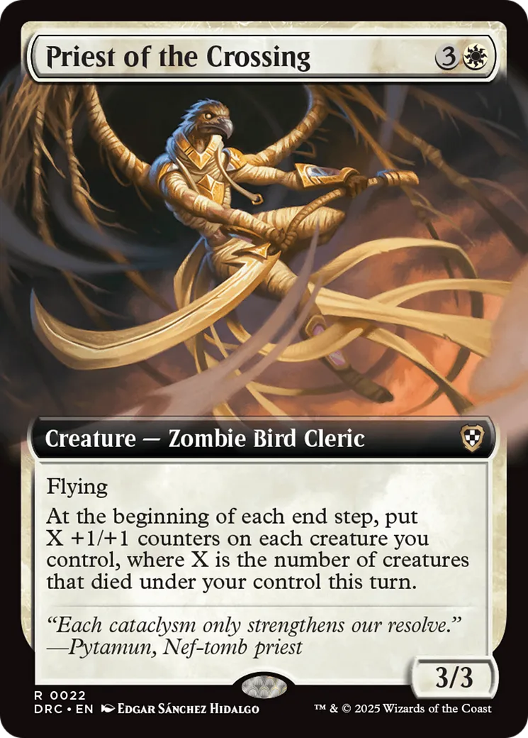 Priest of the Crossing — Aetherdrift Commander — Magic: The Gathering