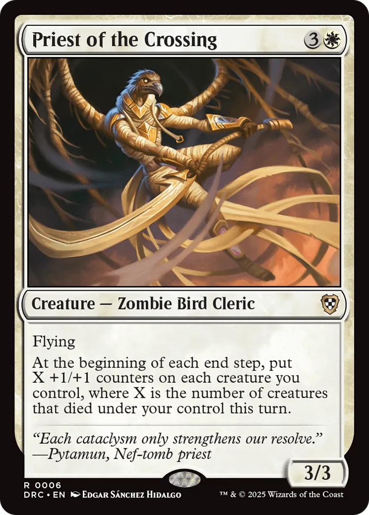 Priest of the Crossing — Aetherdrift Commander — Magic: The Gathering