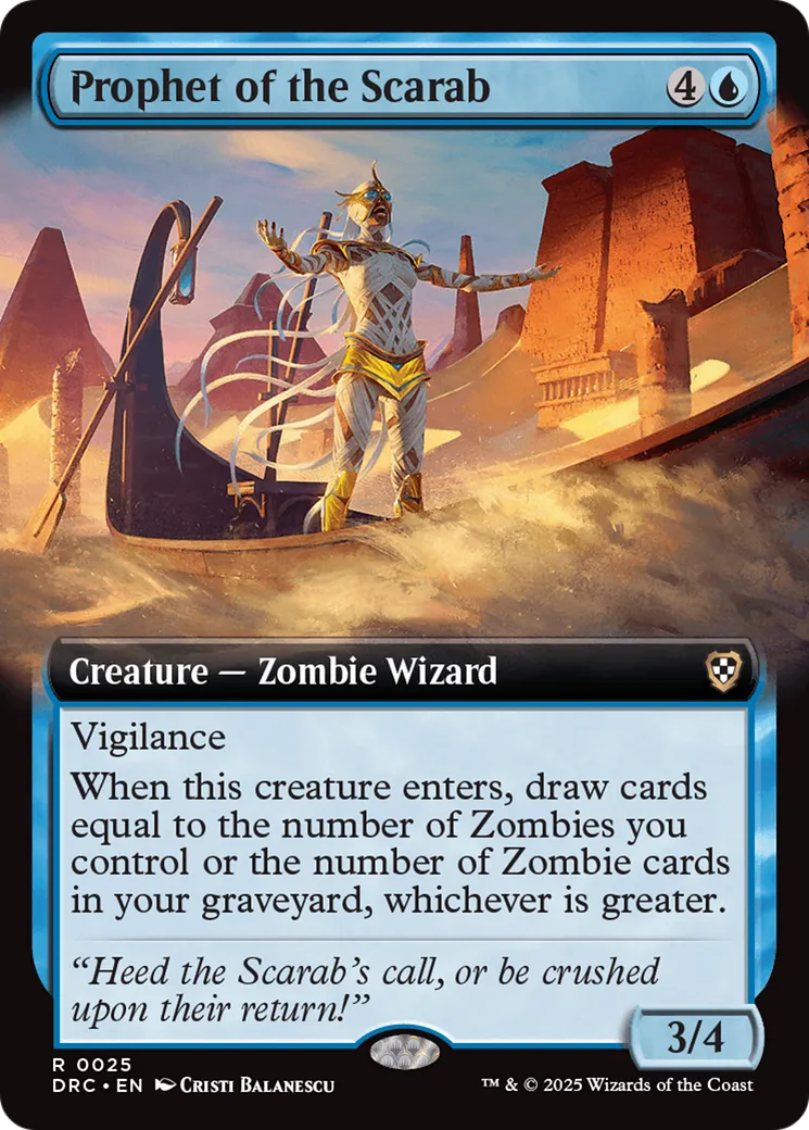 Prophet of the Scarab — Aetherdrift Commander — Magic: The Gathering