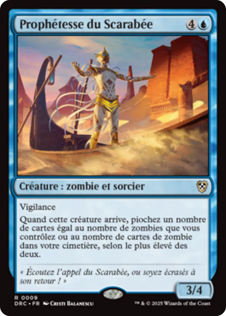 Prophétesse du Scarabée — Aetherdrift Commander — Magic: The Gathering