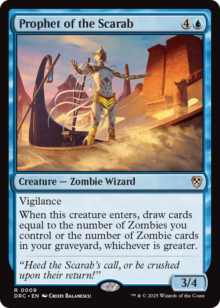 Prophétesse du Scarabée — Aetherdrift Commander — Magic: The Gathering