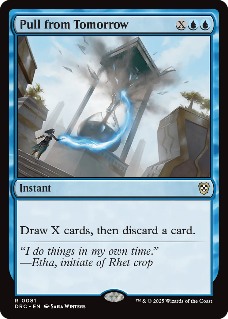 Pull from Tomorrow — Aetherdrift Commander — Magic: The Gathering