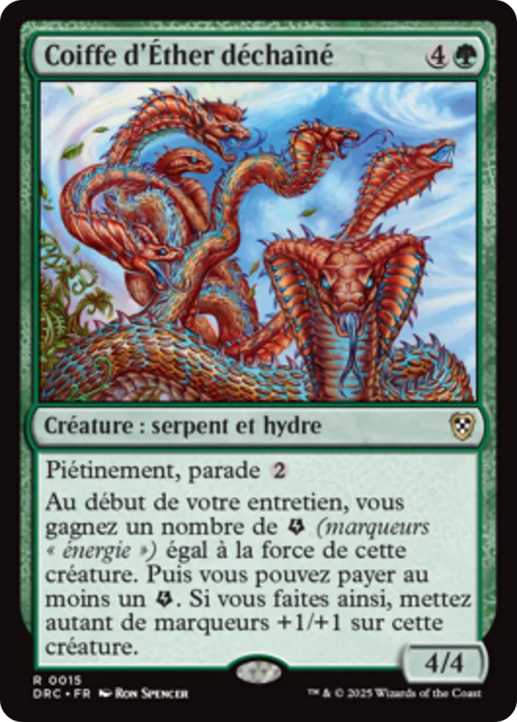 Coiffe d'Éther déchaîné — Aetherdrift Commander — Magic: The Gathering