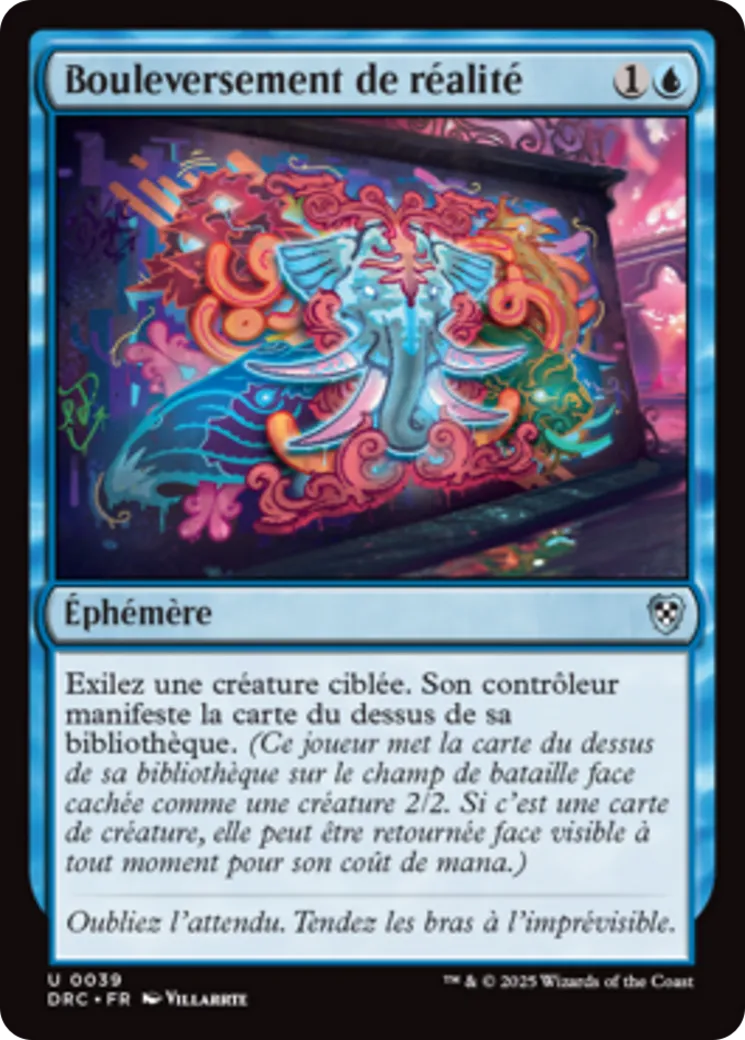 Bouleversement de réalité — Aetherdrift Commander — Magic: The Gathering
