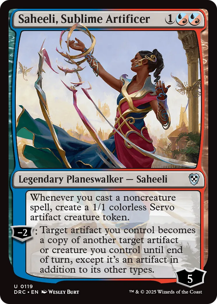 Saheeli, Sublime Artificer — Aetherdrift Commander — Magic: The Gathering