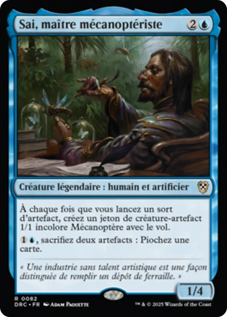 Sai, maître mécanoptériste — Aetherdrift Commander — Magic: The Gathering