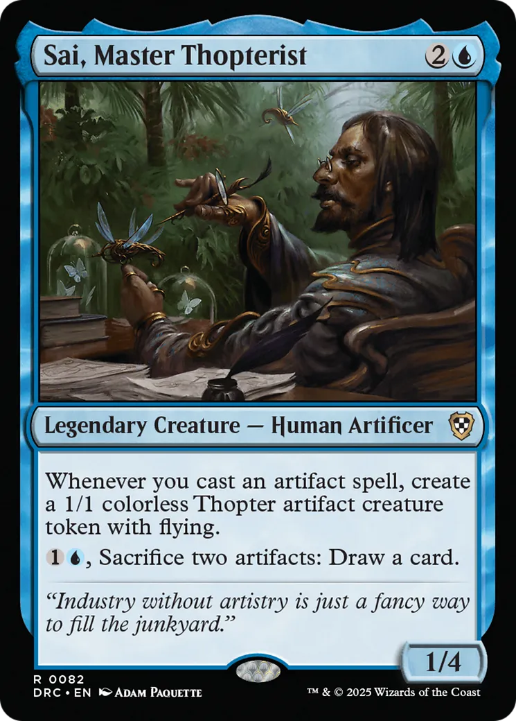 Sai, maître mécanoptériste — Aetherdrift Commander — Magic: The Gathering