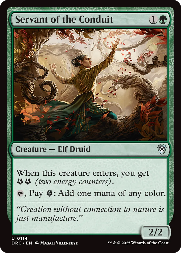 Servant of the Conduit — Aetherdrift Commander — Magic: The Gathering