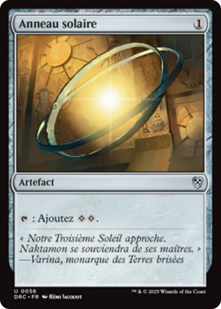 Anneau solaire — Aetherdrift Commander — Magic: The Gathering
