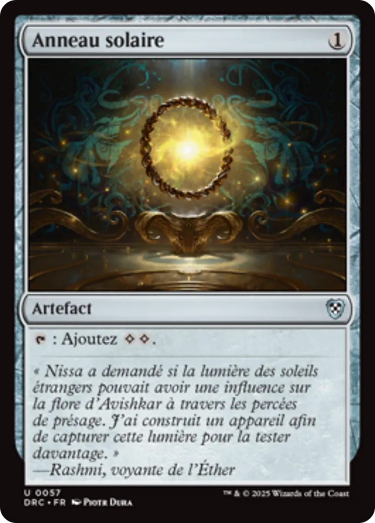Anneau solaire — Aetherdrift Commander — Magic: The Gathering