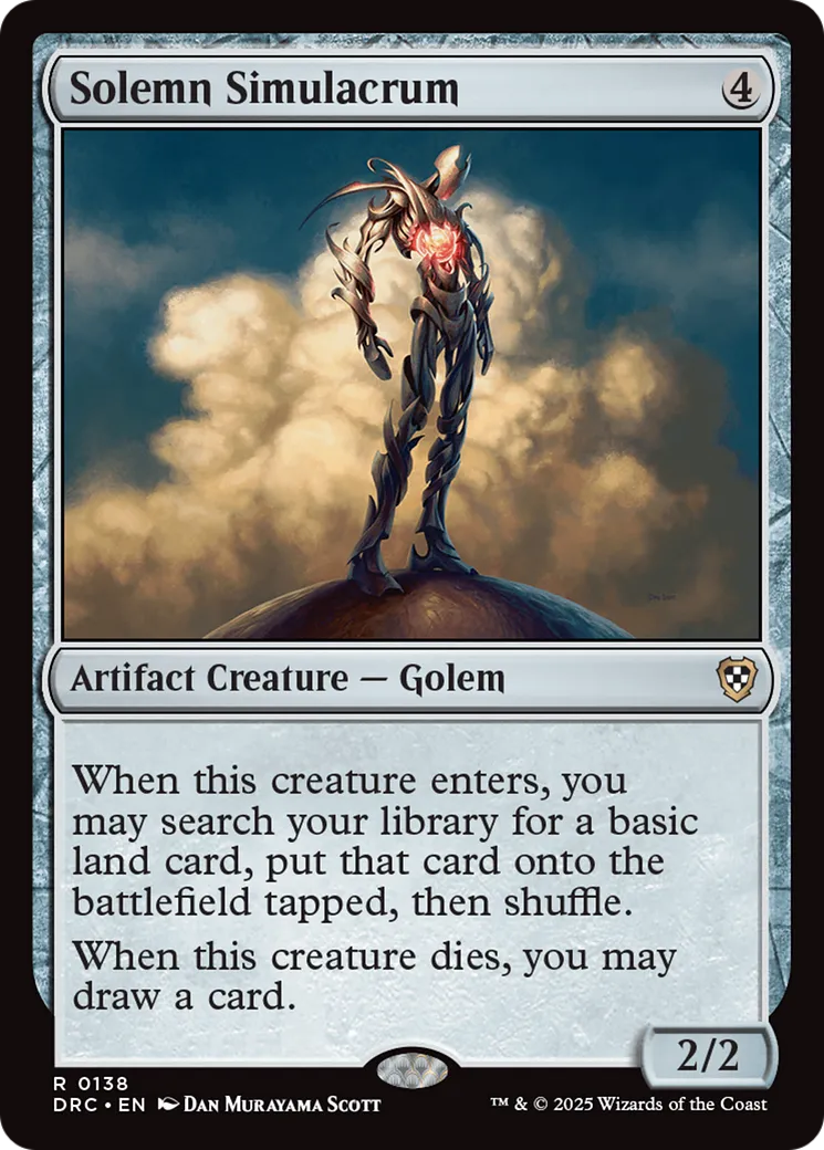 Simulacre solennel — Aetherdrift Commander — Magic: The Gathering