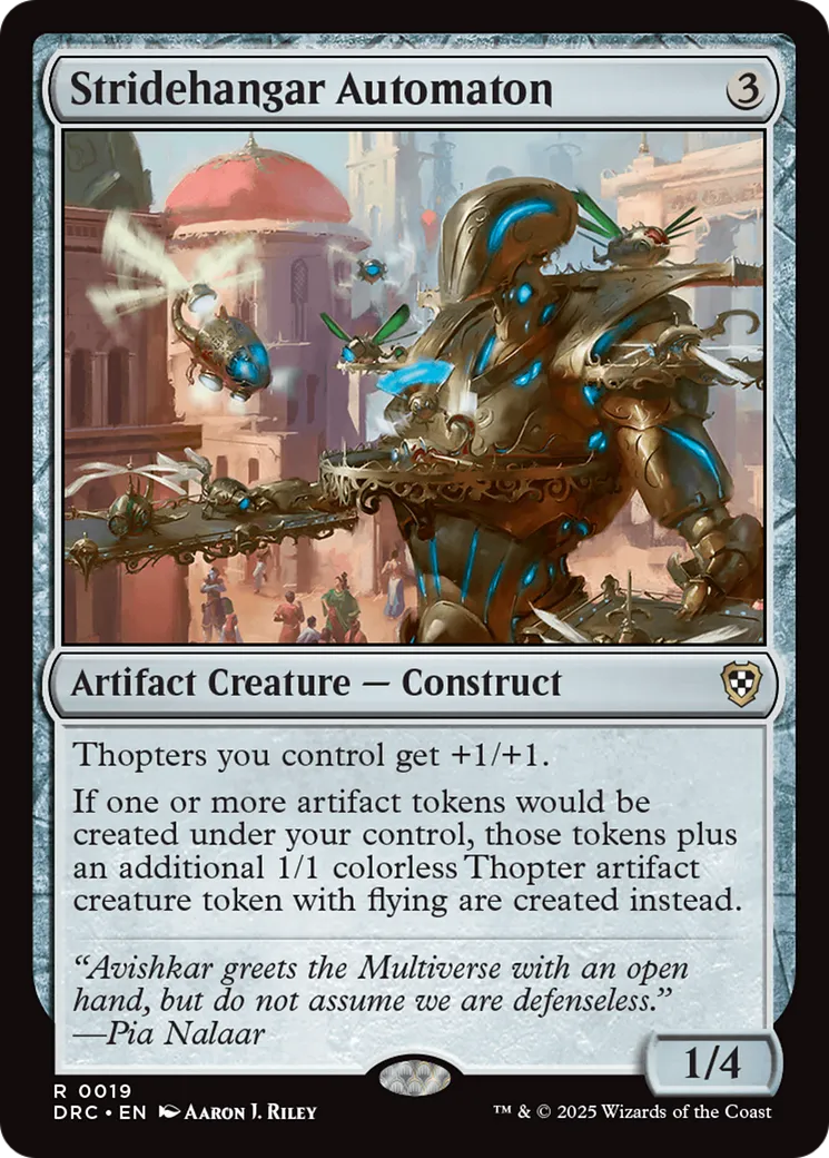 Stridehangar Automaton — Aetherdrift Commander — Magic: The Gathering