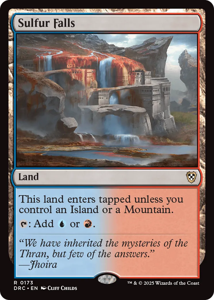 Chutes de soufre — Aetherdrift Commander — Magic: The Gathering