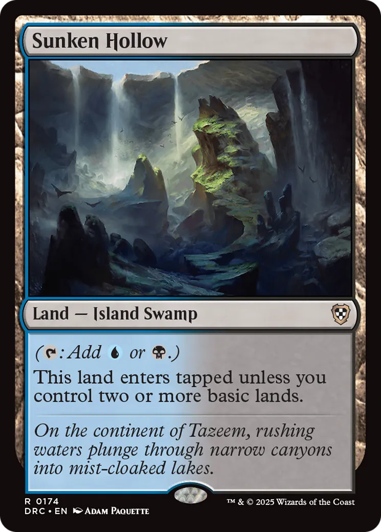 Sunken Hollow — Aetherdrift Commander — Magic: The Gathering