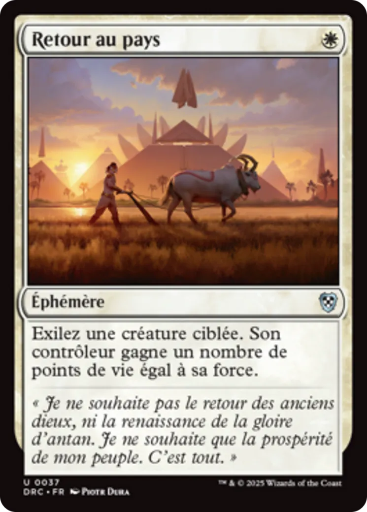 Retour au pays — Aetherdrift Commander — Magic: The Gathering