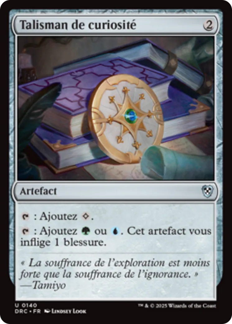 Talisman de curiosité — Aetherdrift Commander — Magic: The Gathering