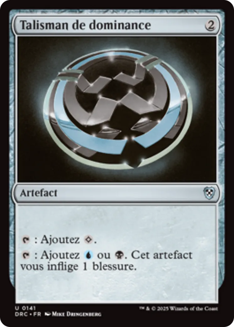Talisman de dominance — Aetherdrift Commander — Magic: The Gathering