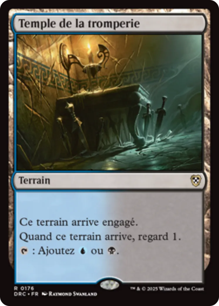 Temple de la tromperie — Aetherdrift Commander — Magic: The Gathering