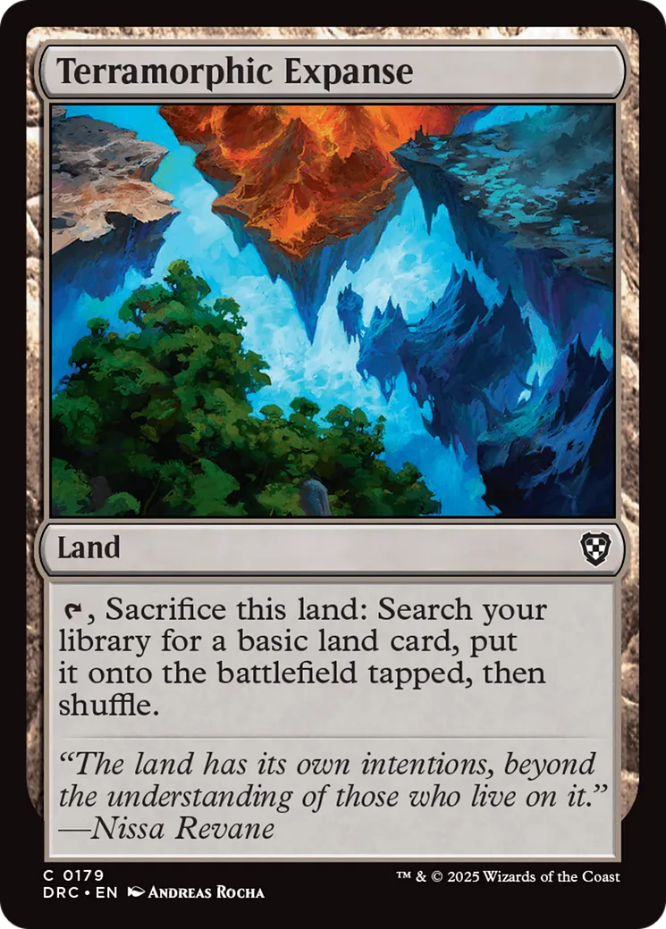 Terramorphic Expanse — Aetherdrift Commander — Magic: The Gathering