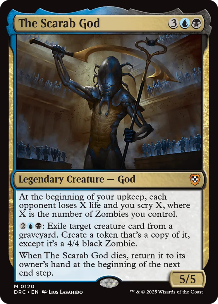 The Scarab God — Aetherdrift Commander — Magic: The Gathering
