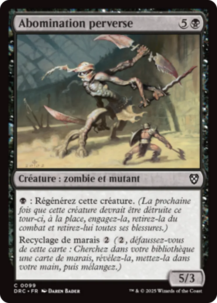 Abomination perverse from Aetherdrift Commander - Magic: The Gathering