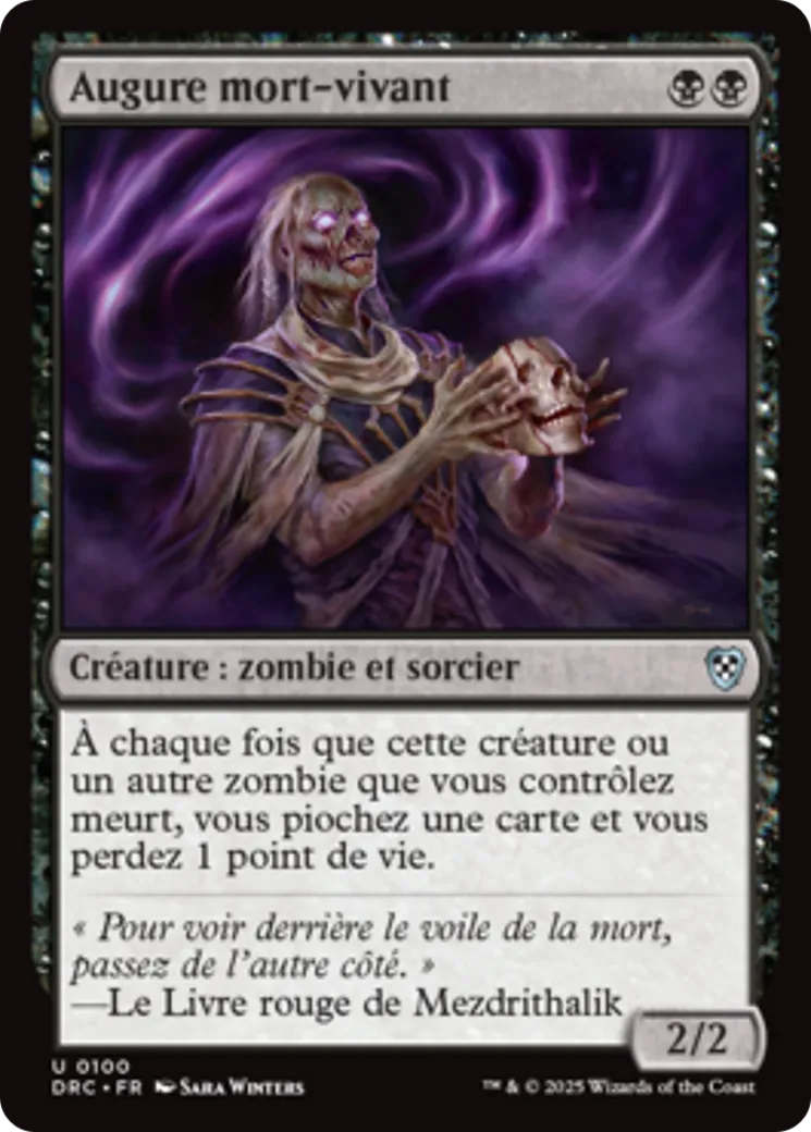 Augure mort-vivant — Aetherdrift Commander — Magic: The Gathering