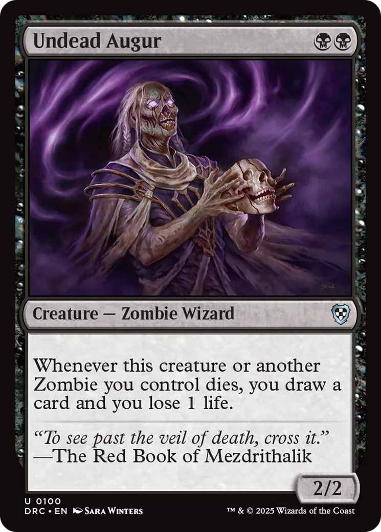 Undead Augur — Aetherdrift Commander — Magic: The Gathering