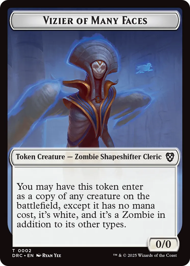 Vizier of Many Faces — Aetherdrift Commander — Magic: The Gathering