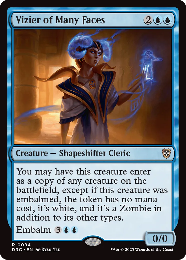 Vizir aux nombreux visages — Aetherdrift Commander — Magic: The Gathering