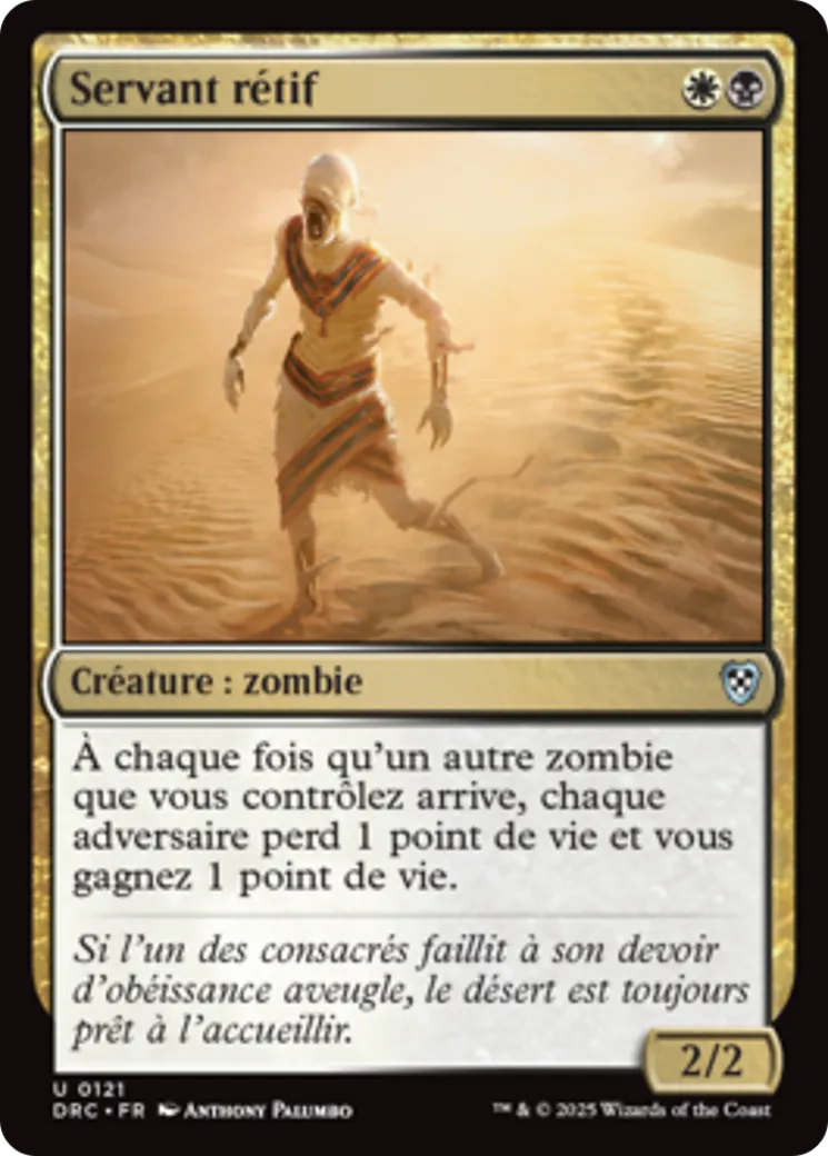Servant rétif — Aetherdrift Commander — Magic: The Gathering