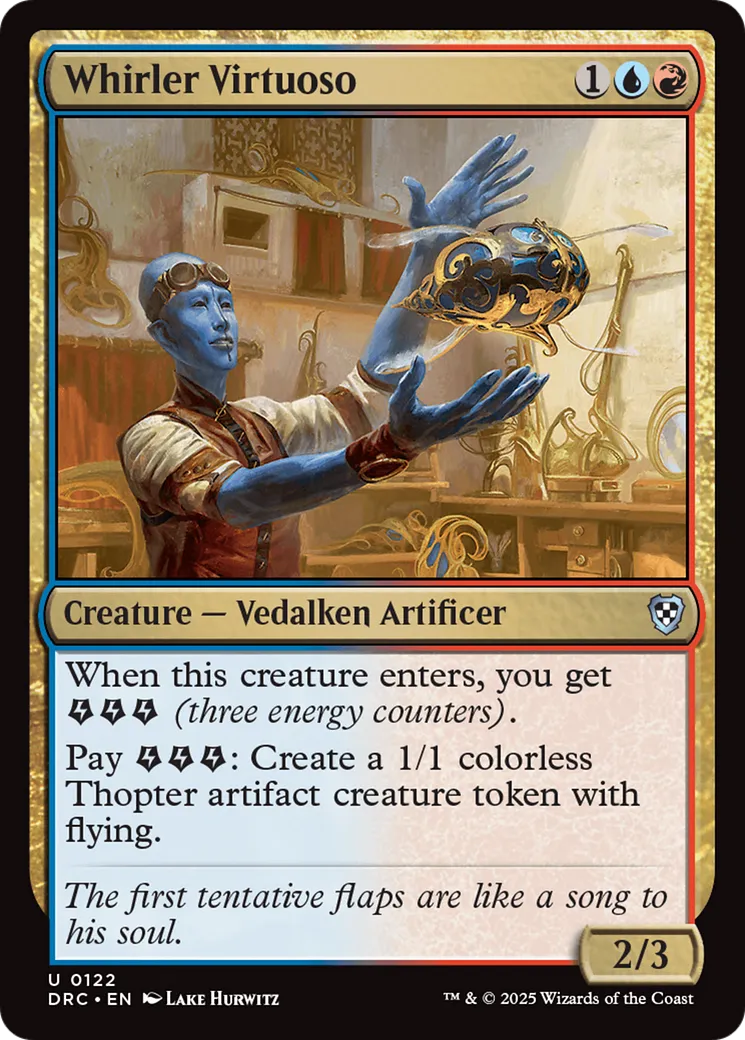 Whirler Virtuoso from Aetherdrift Commander - Magic: The Gathering