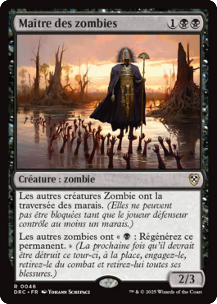 Maître des zombies — Aetherdrift Commander — Magic: The Gathering