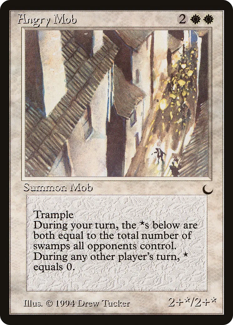 Angry Mob — The Dark — Magic: The Gathering