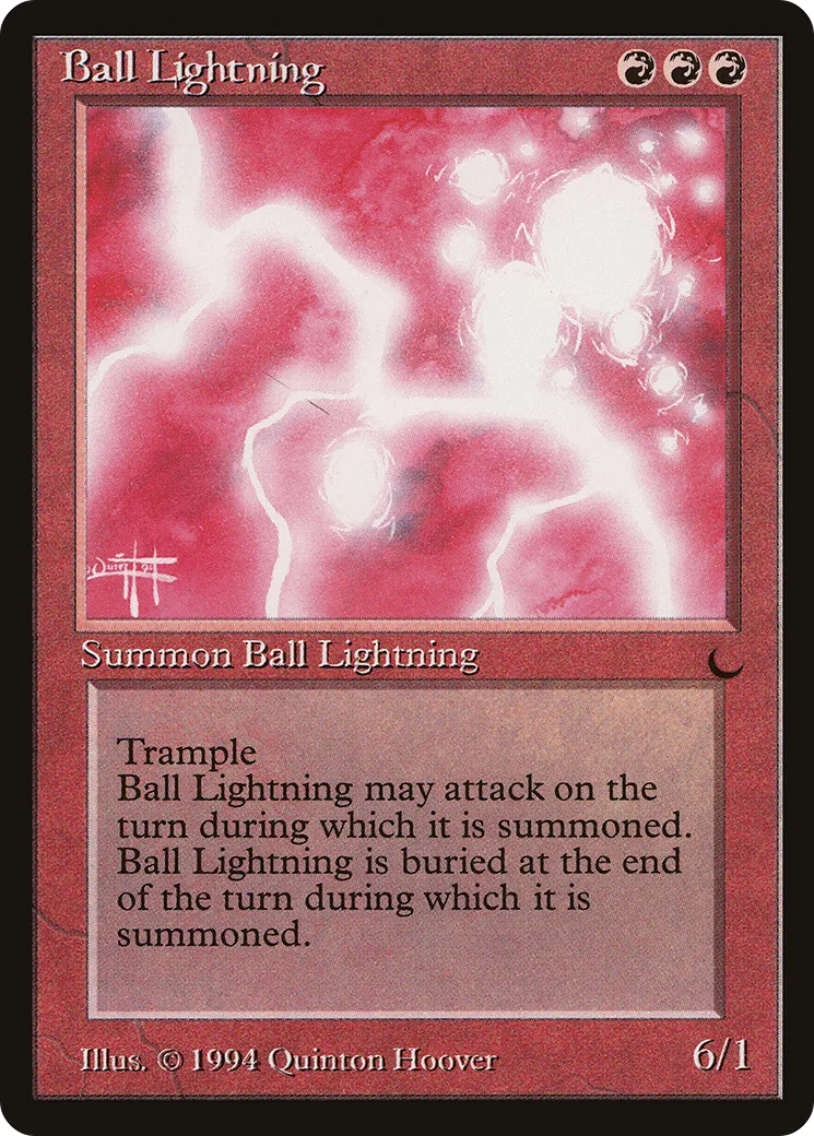 Ball Lightning — The Dark — Magic: The Gathering