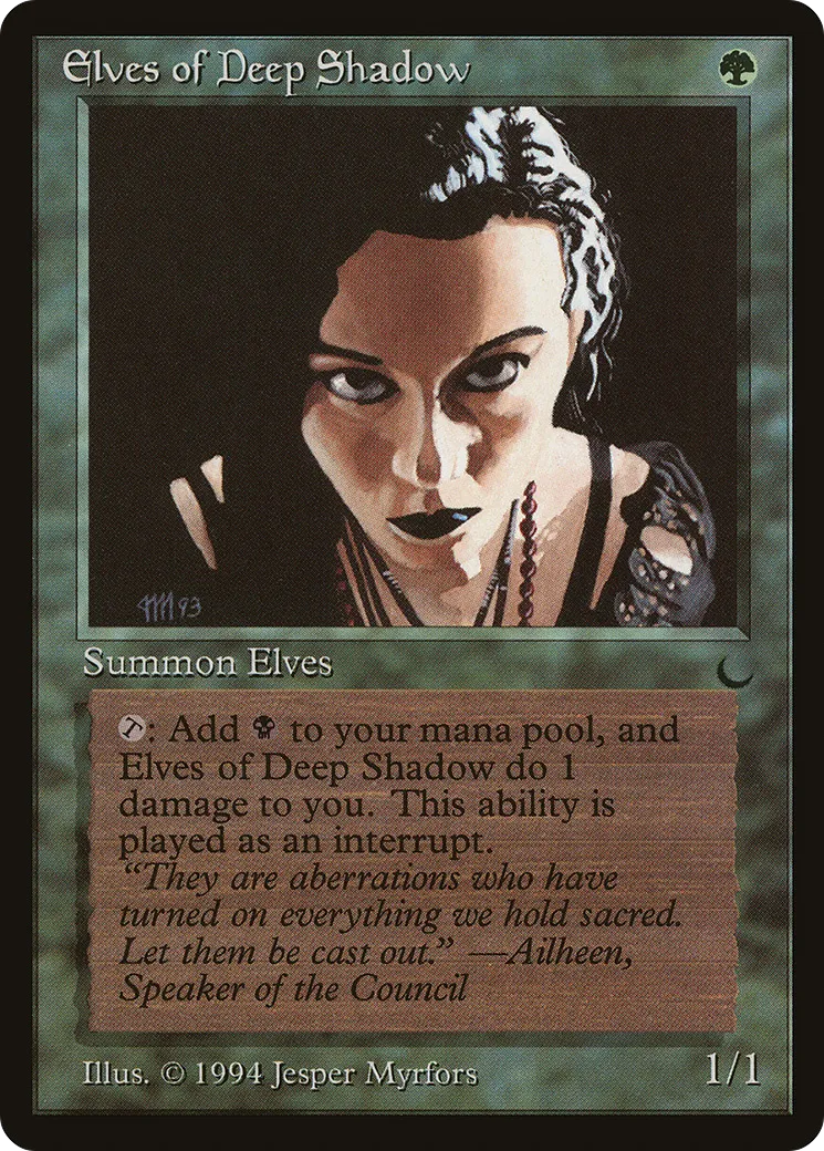 Elfes de l'ombre profonde — The Dark — Magic: The Gathering