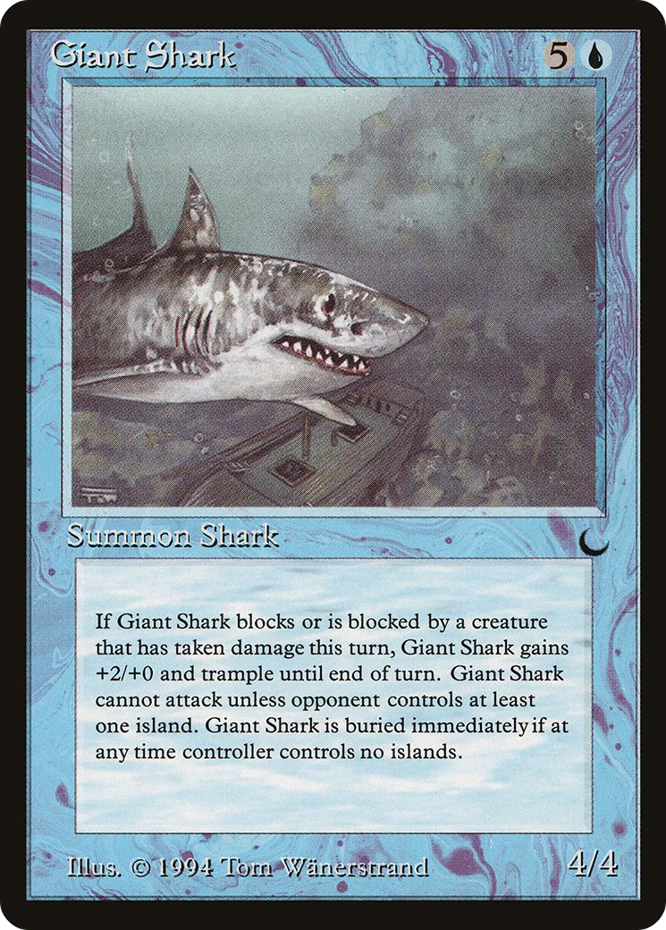 Giant Shark — The Dark — Magic: The Gathering