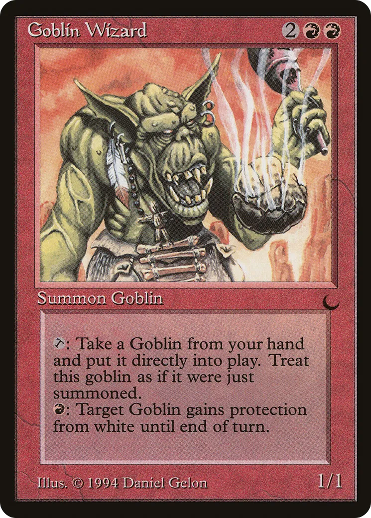 Goblin Wizard — The Dark — Magic: The Gathering